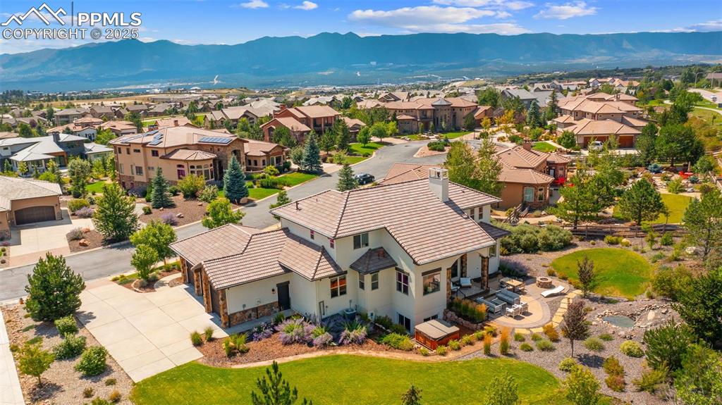 Aerial view of mountains