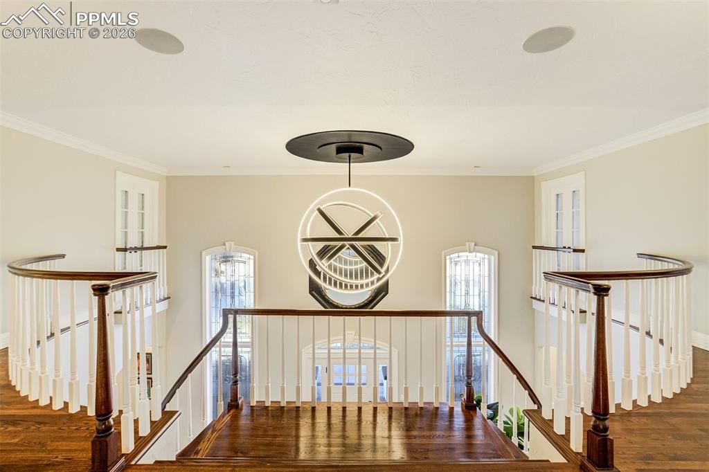 Upper level staircase