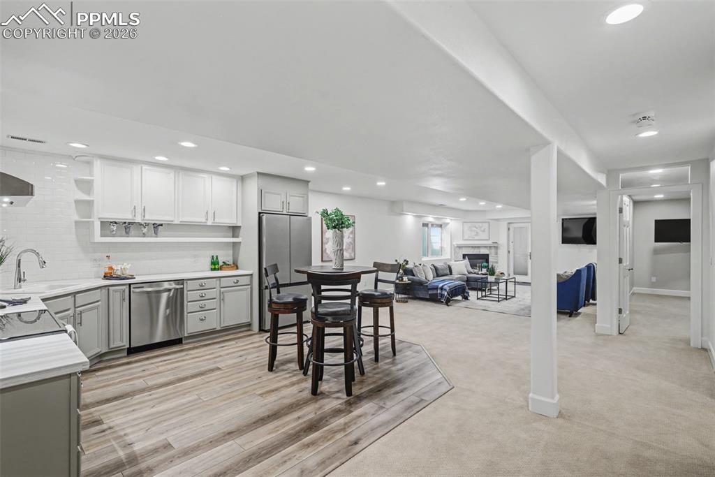 Full Kitchen in the walk out basement