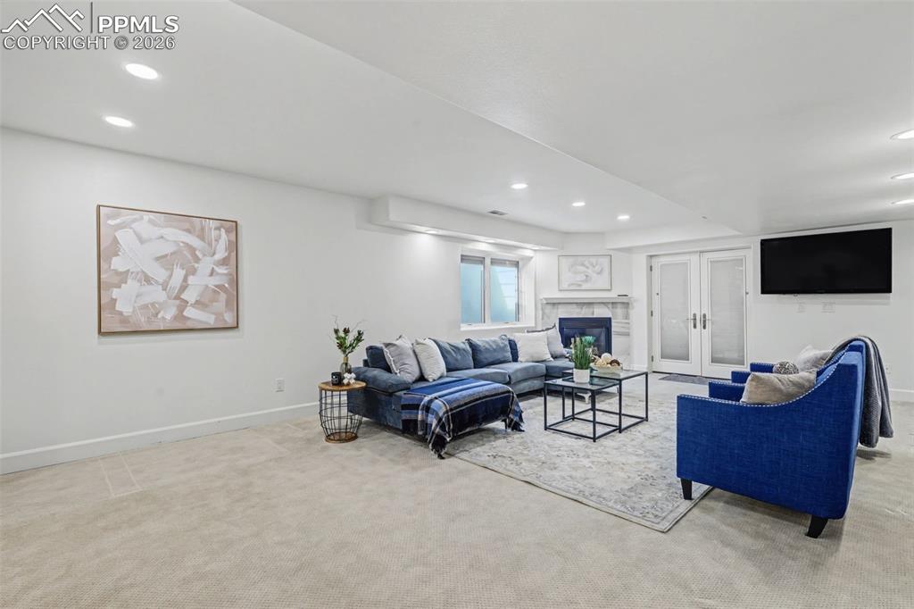 Basement living room