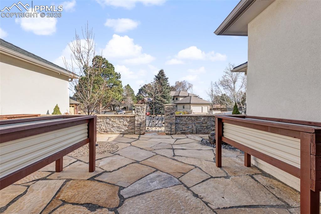 Looking out the front door