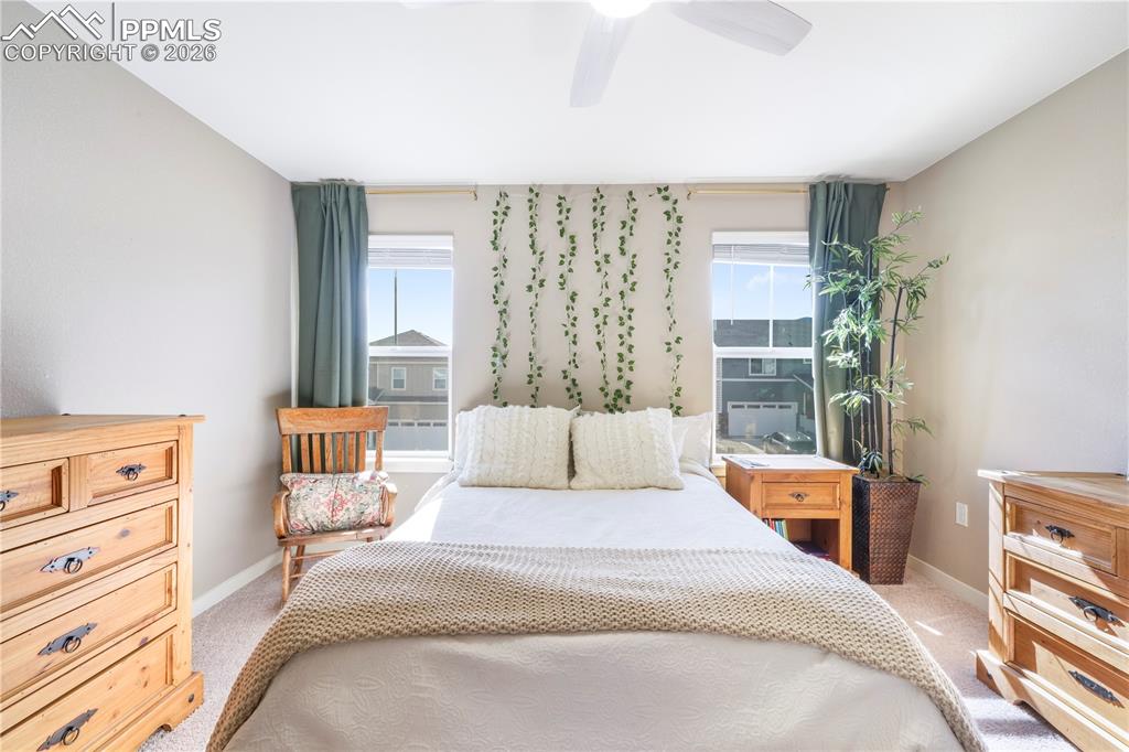 Upstairs 3rd bedroom with large closet and views