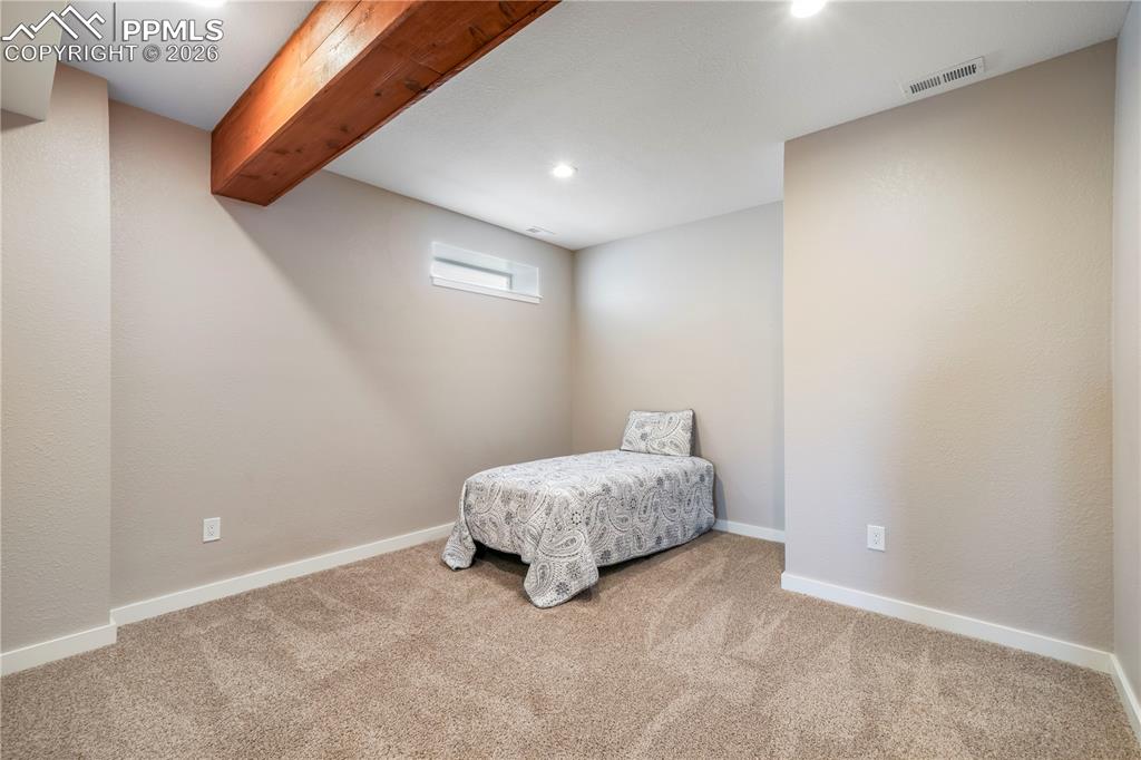 Basement level flex room - great for guests, workout room, media room, ect