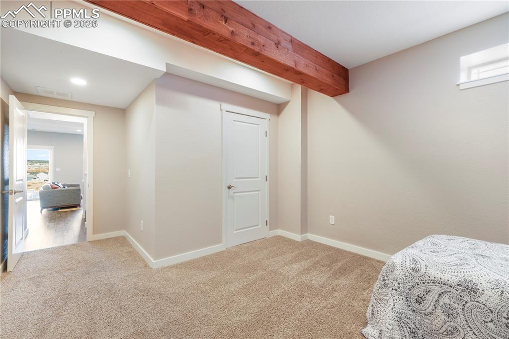 Basement level flex room - great for guests, workout room, media room, ect