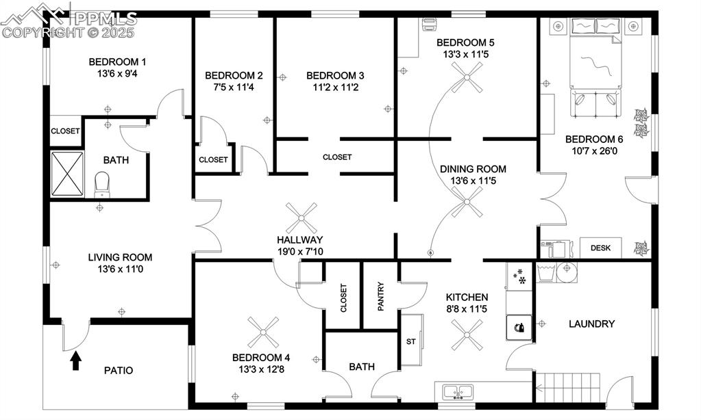 View of floor plan / room layout