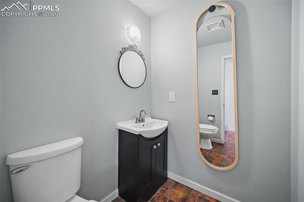 Powder room on main level