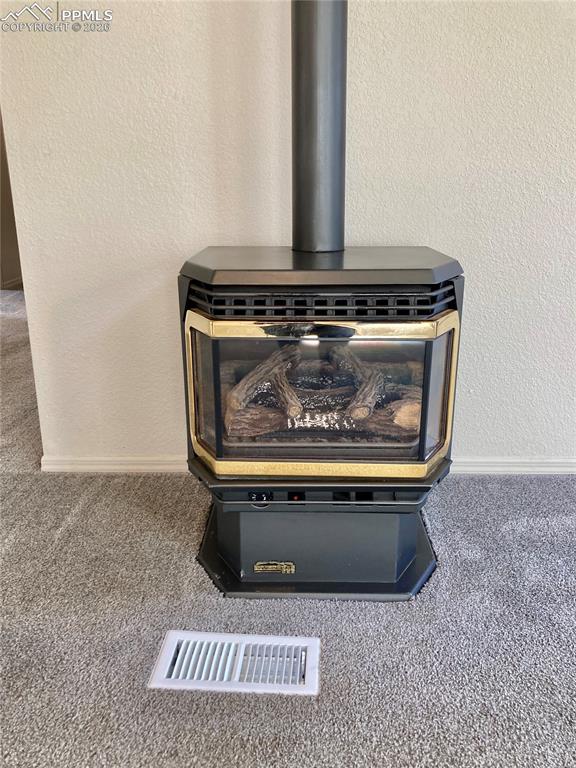 You'll stay warm with this wonderful gas fireplace