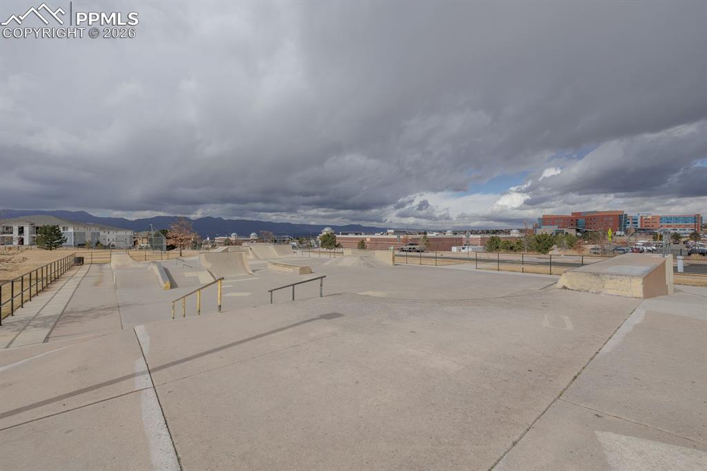 Stone skate Park great for beginning skate boarders
