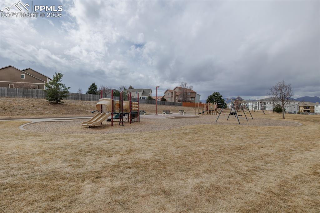 Family play area in Park all within walking distance of the home