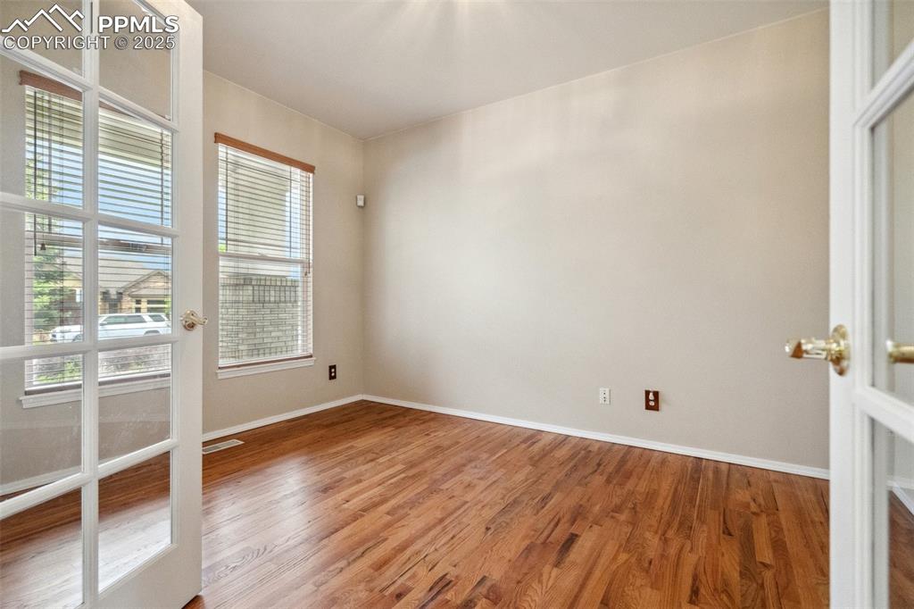 Office with French Doors