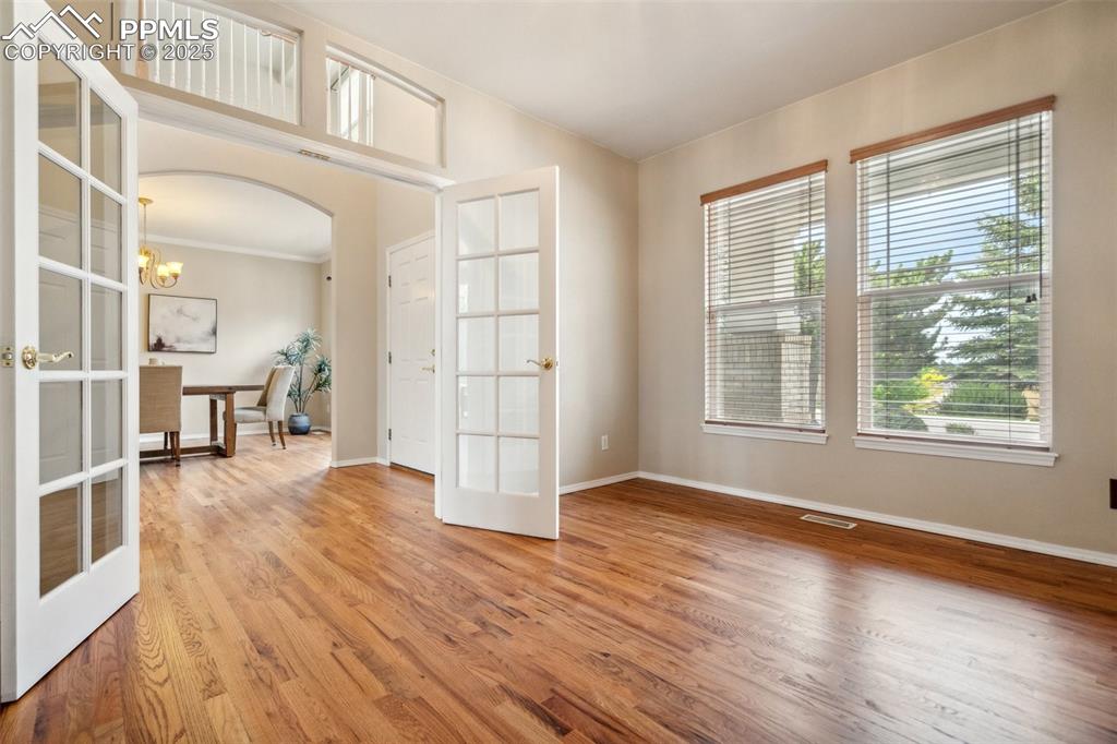 Office with French Doors