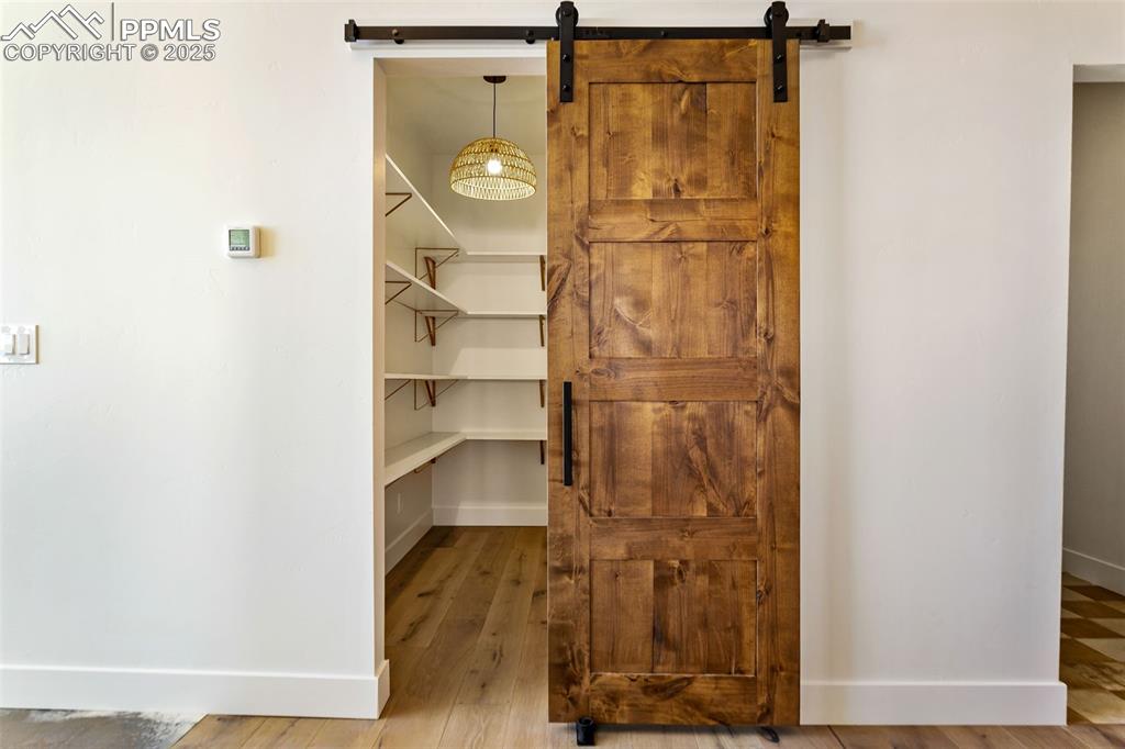 View of storage area