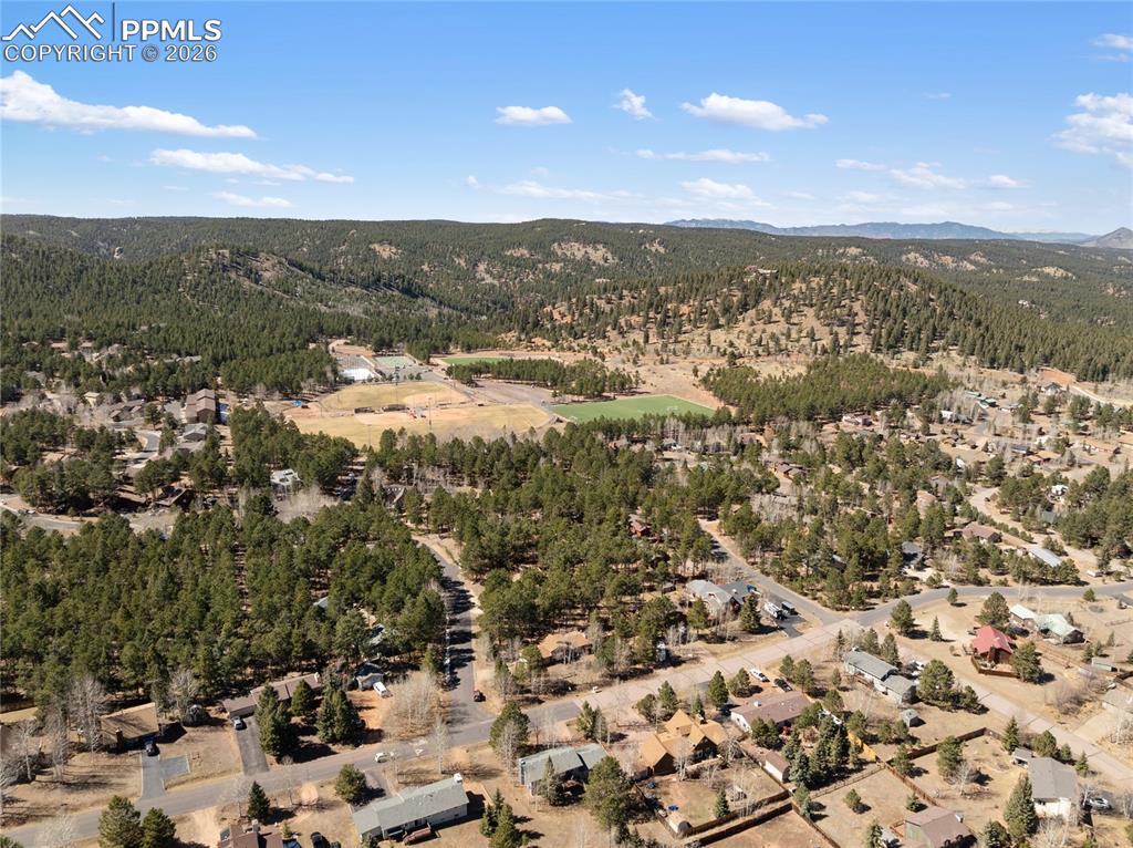 House pictured bottom slightly right. Close enough to meadow wood to walk but not to close. Perfect location close to all outdoor activities at meadow wood sprots complex and close to town for dinner out and arrands.