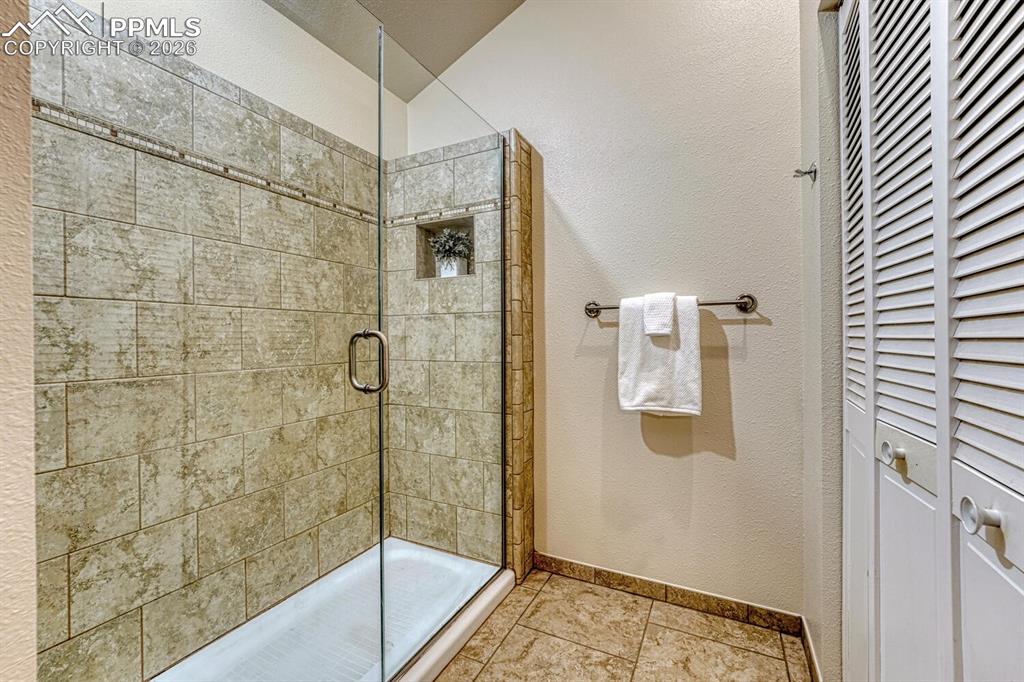 primary shower and primary closet #2