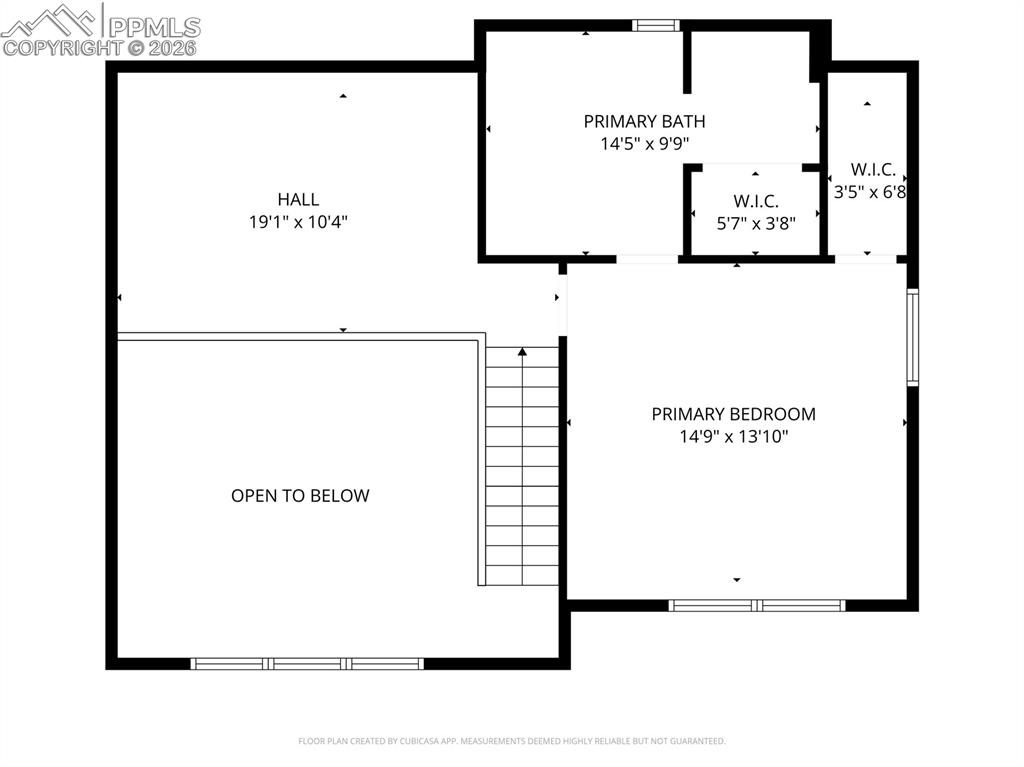 Upper level with loft and primary