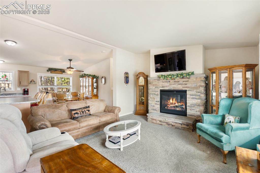 Family room and dining