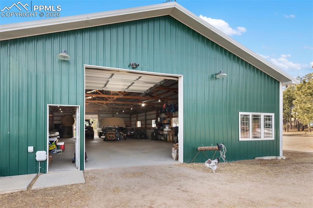 Barn with drive through