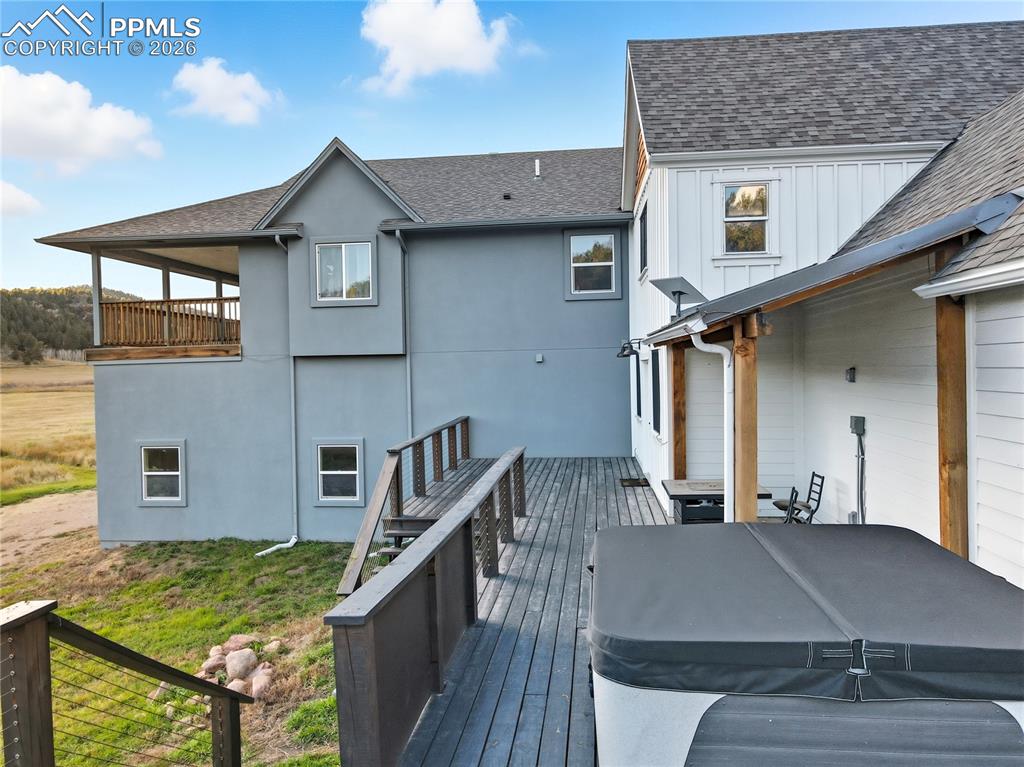 Large Deck off of the Living Room w/ Hot Tub