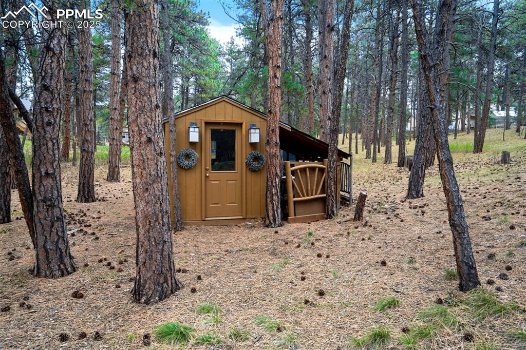 View of outdoor structure