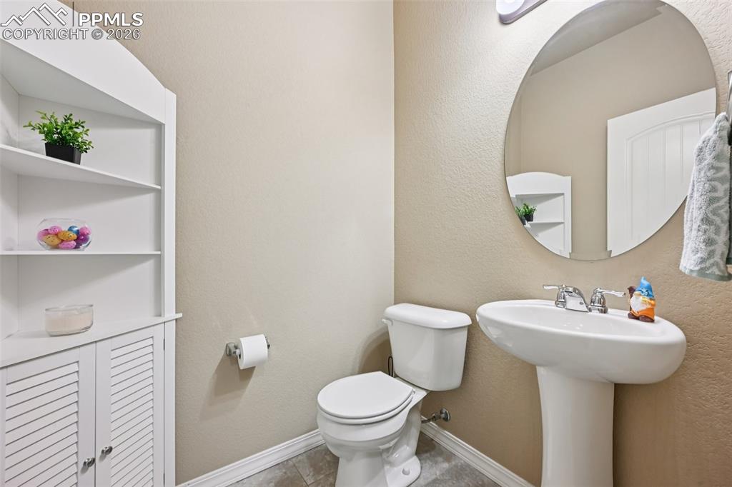 Main level half bath