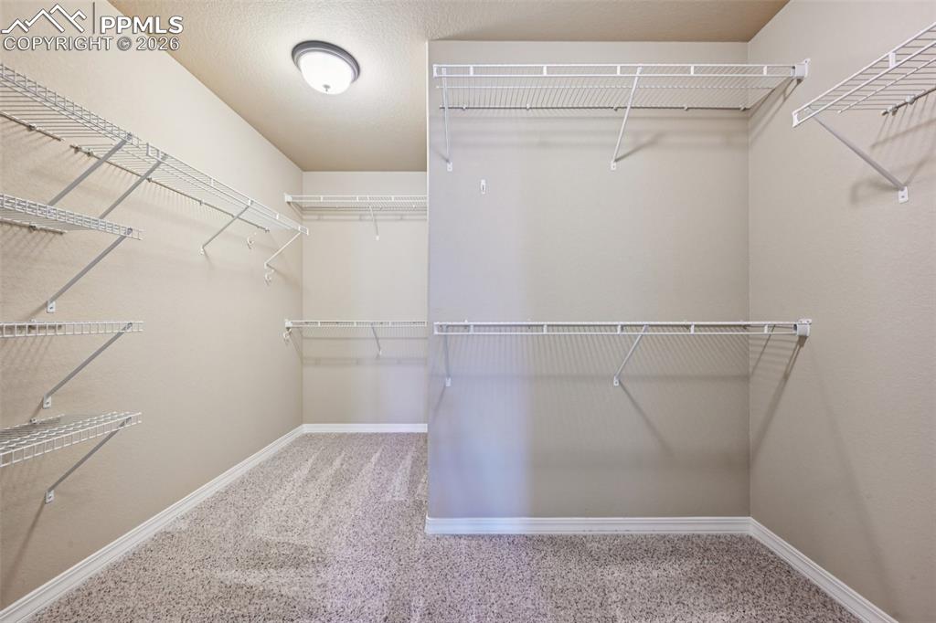 HUGE walk in closet!