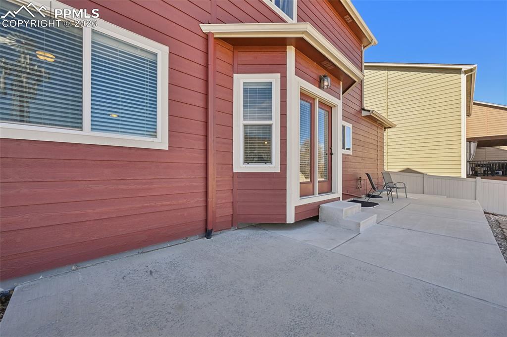 Expanded concrete patio