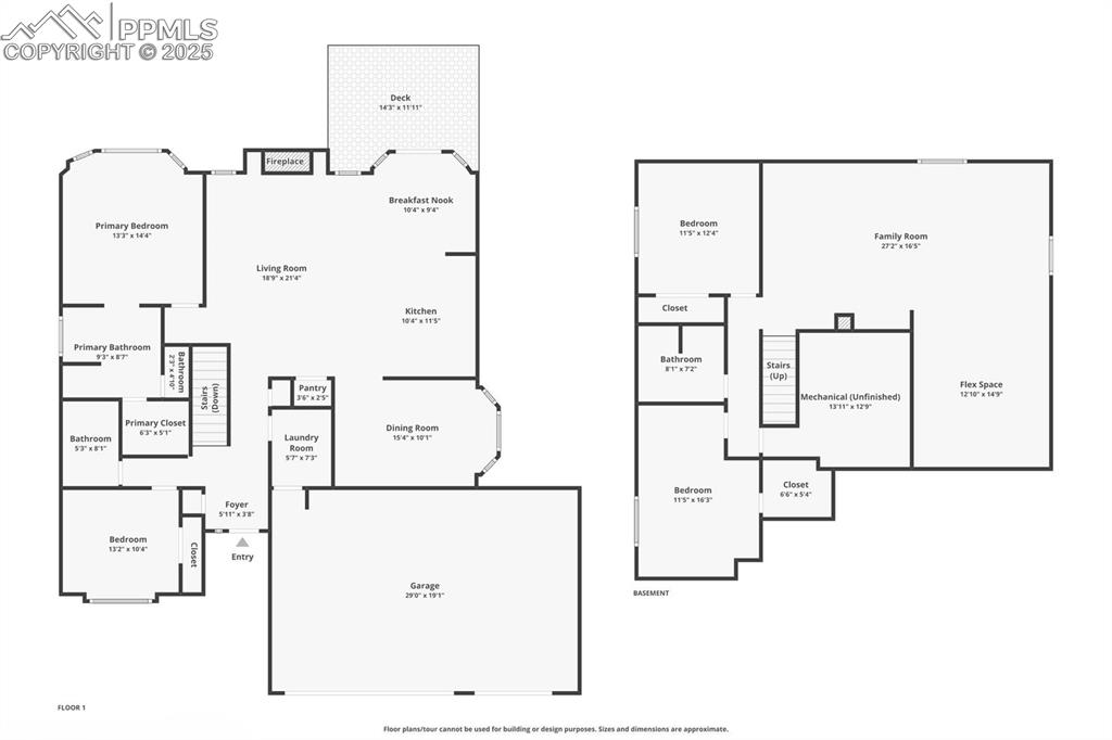 Ideal ranch floor plan with 2 main level bedrooms