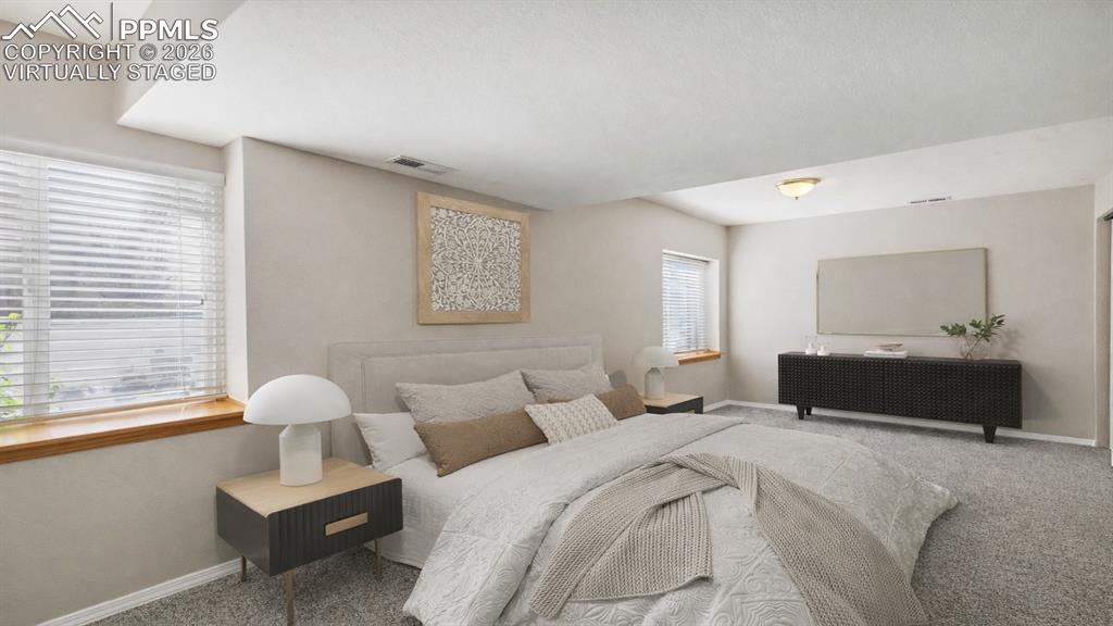 Basement - virtually staged