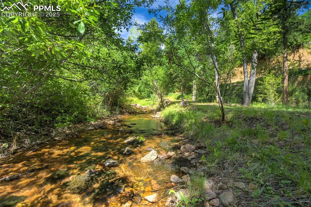 View of the creek below the home