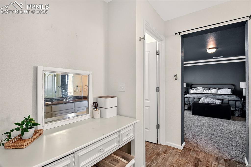 Primary Bathroom Looking Into Primary Bedroom