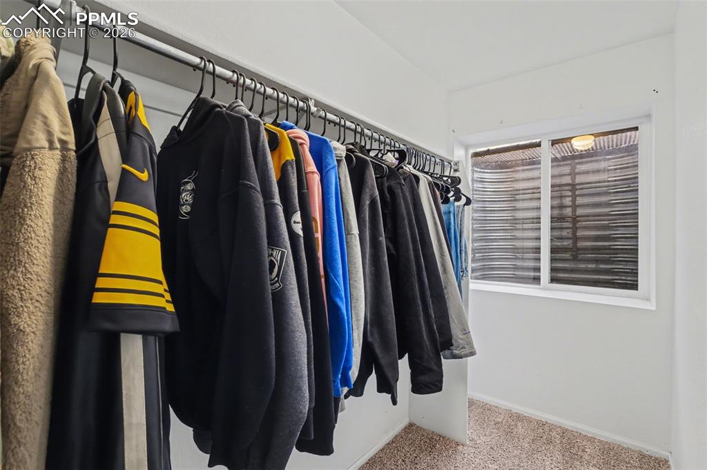 Basement Bedroom's Walk-in Closet