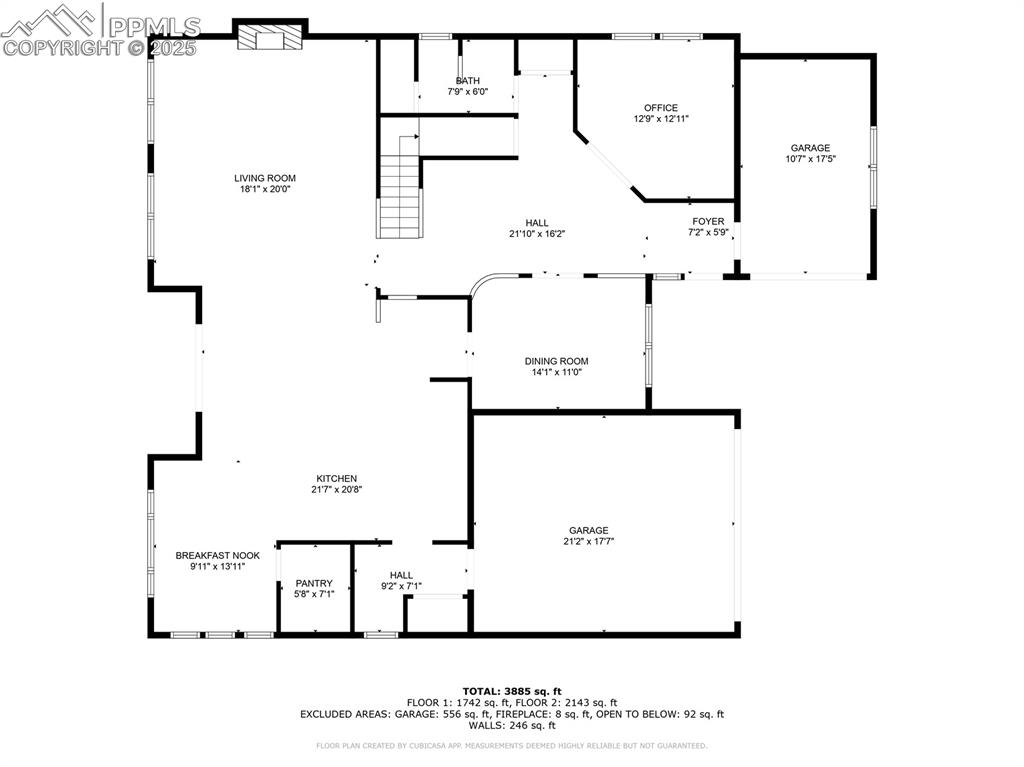 View of floor plan / room layout