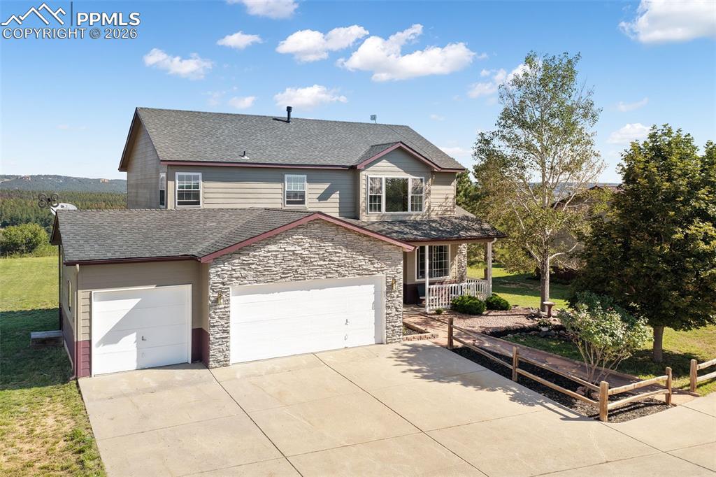 3 Car Attached Garage