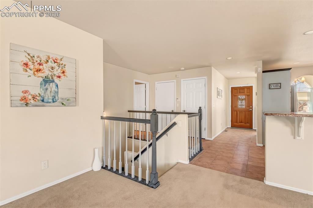 Beautiful entry door that welcomes guests with style and charm. 