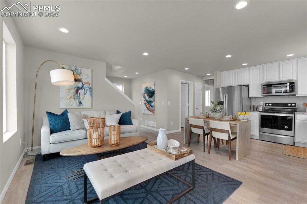 *Photos of a model home*