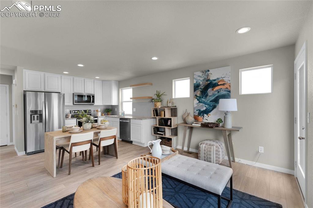 *Photos of a model home*