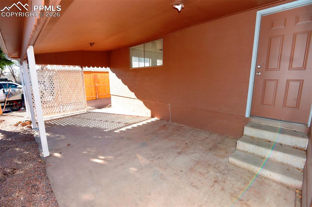 Back Entry to garage