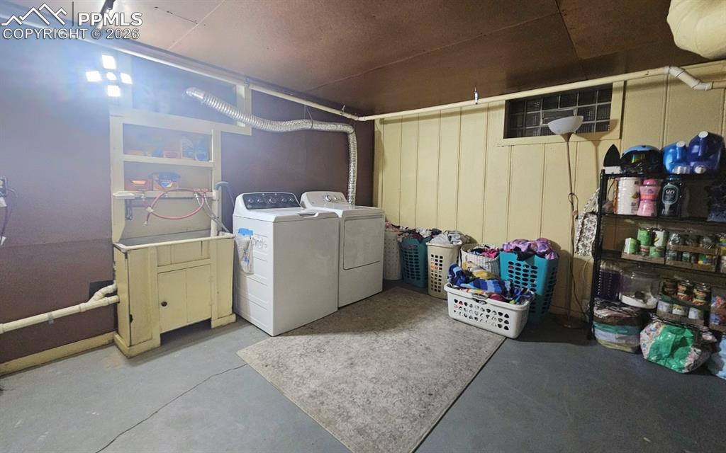 Spacious Basement with Laundry and 2 other spaces for storage / closet
