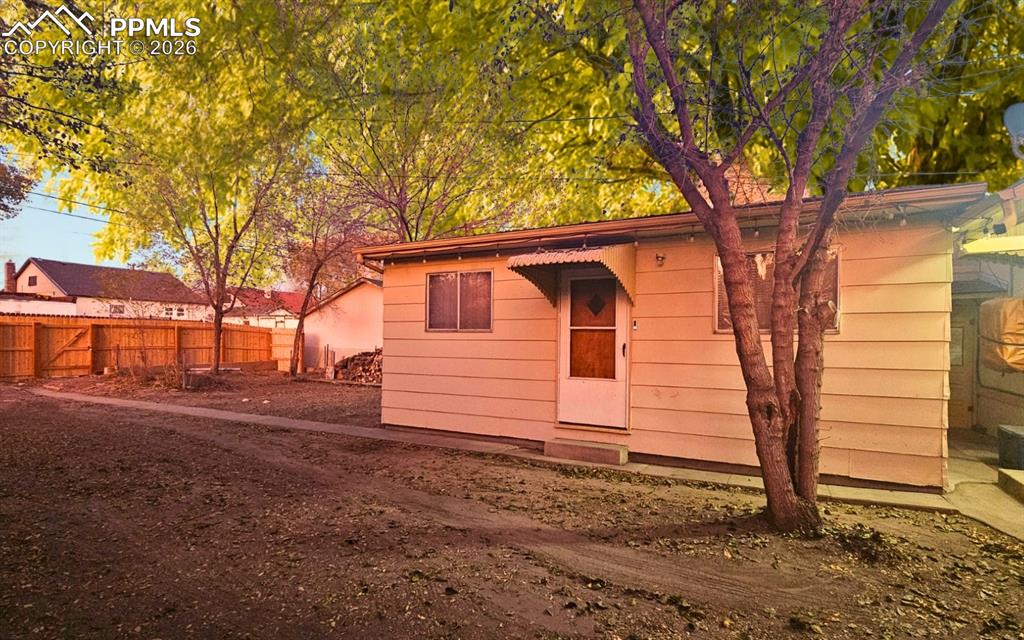 Back House with entrance