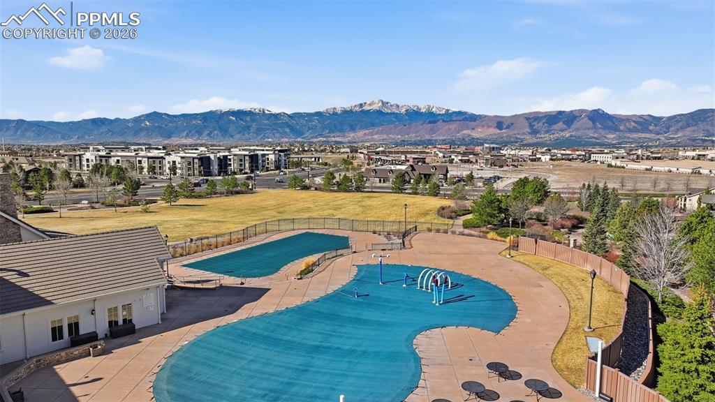 Mountain view from pools