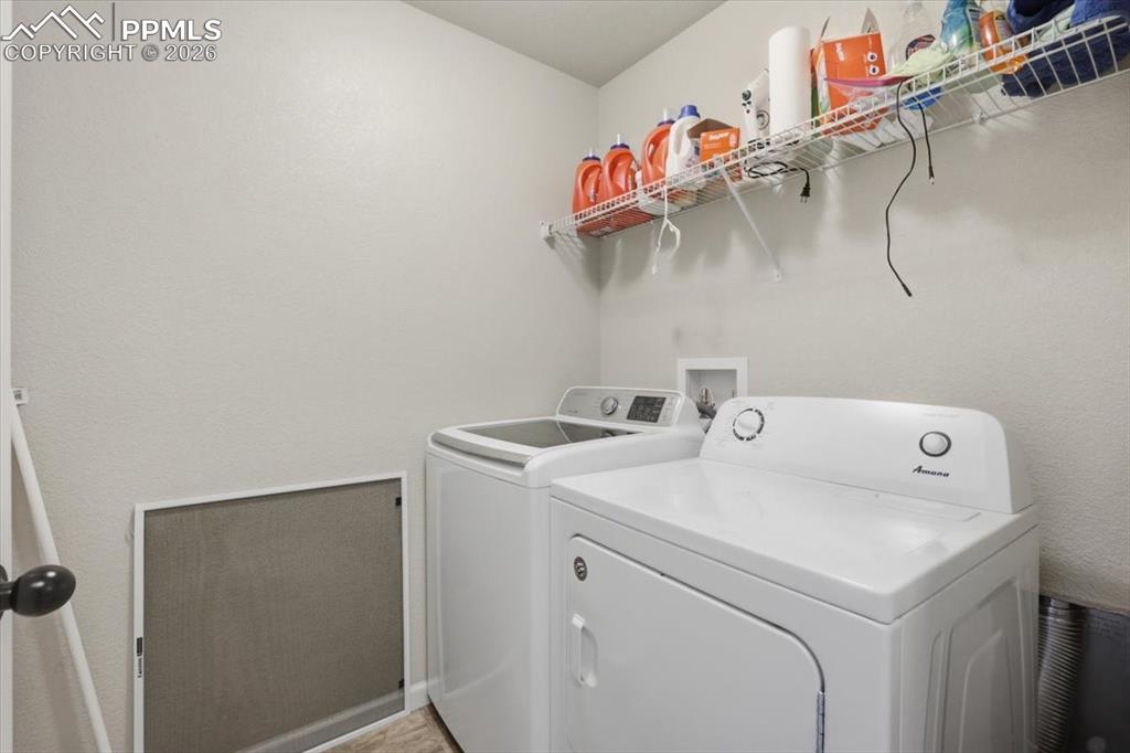 Laundry in Upper Level