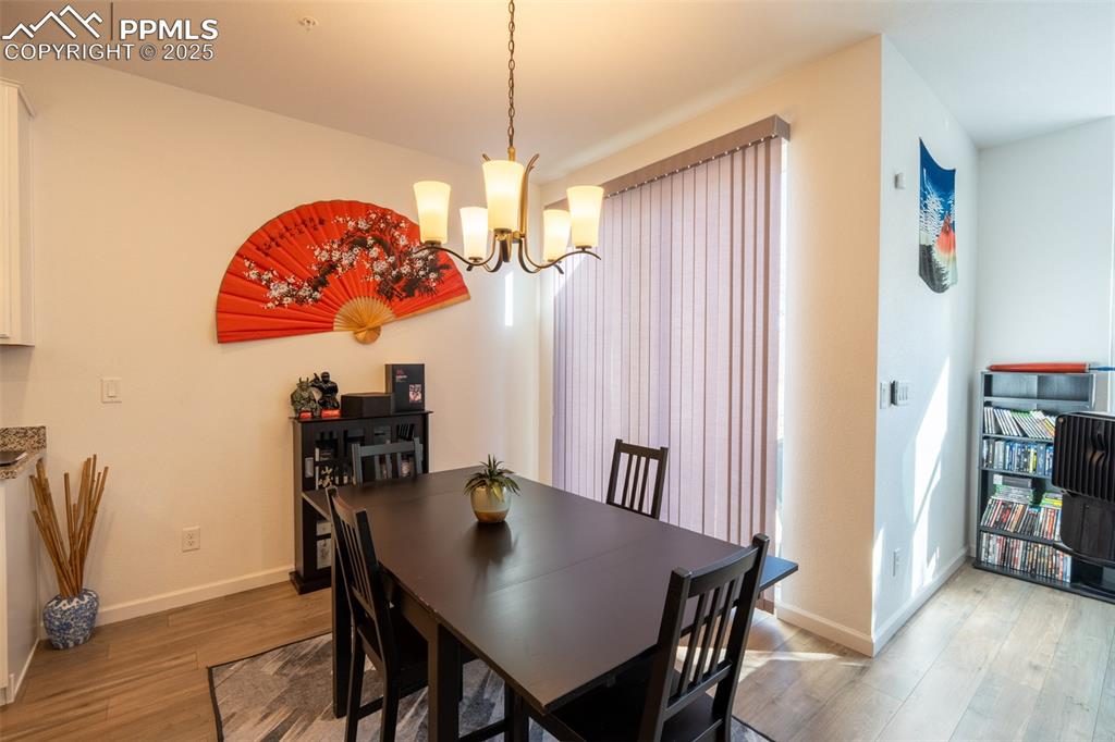 Dining area with walk out - main floor