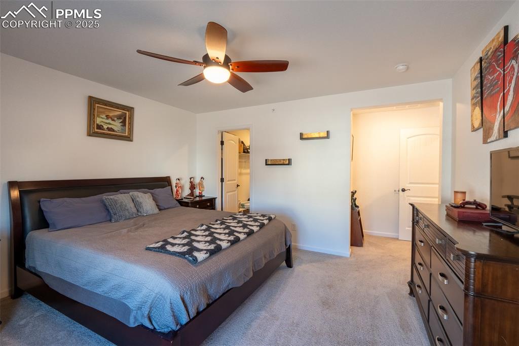 Primary/bedroom (2) with attached primary 3/4 bath with dual sinks - upper floor