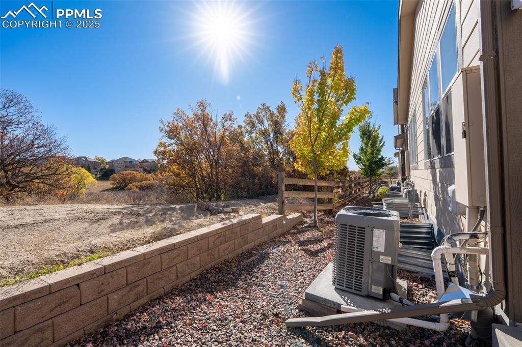 Backyard off back patio