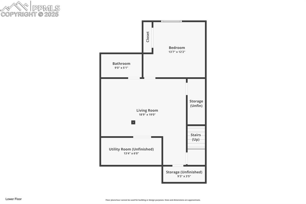 Lower level floor plan