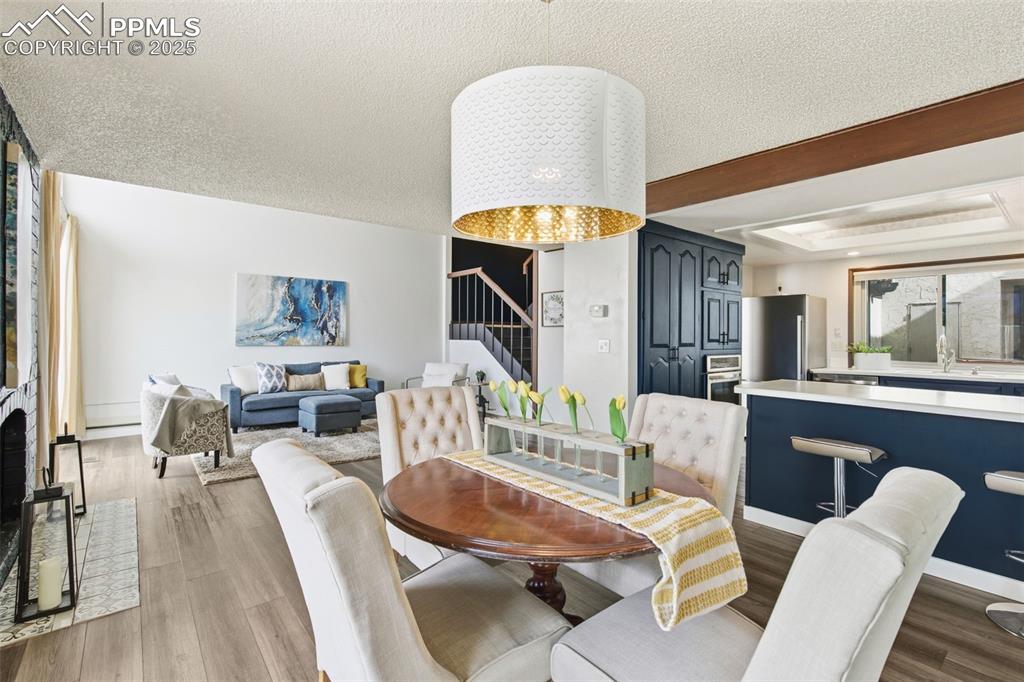 Dining room walking out to the patio