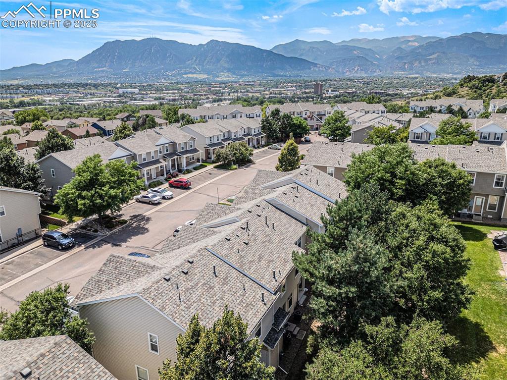 Aerial view of mountains