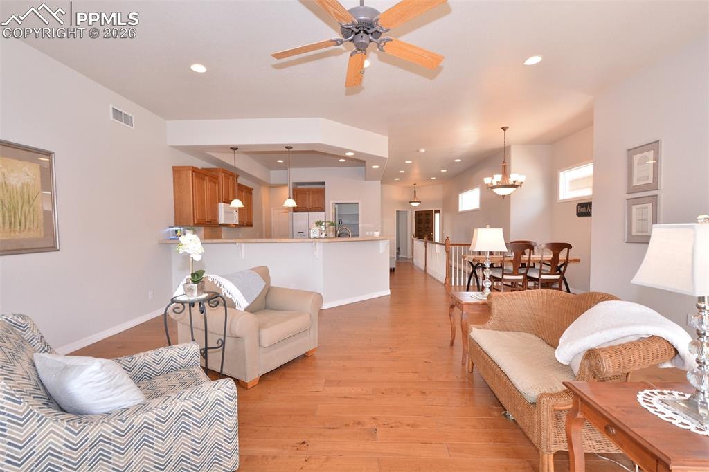 Living room on main level