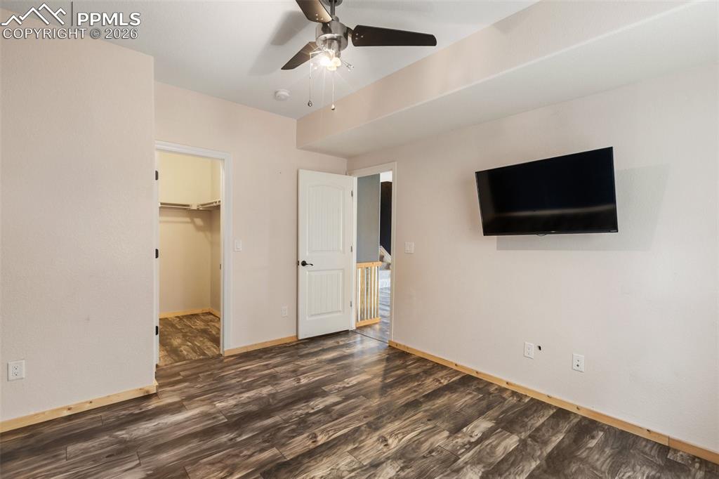 Comfortable bedroom with a functional layout