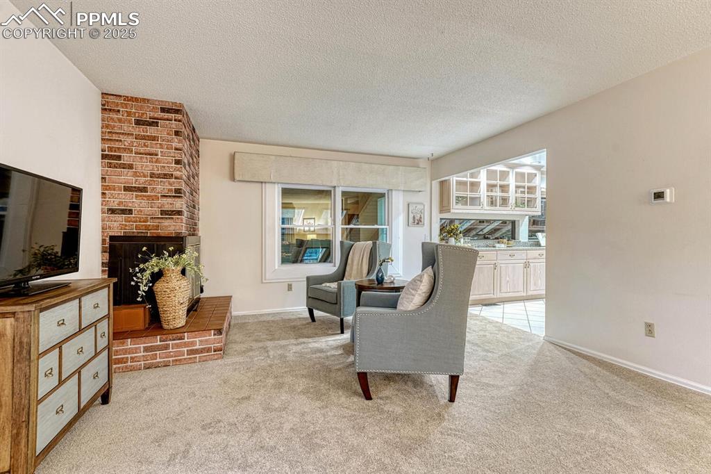 Living Room into the updated Kitchen.
